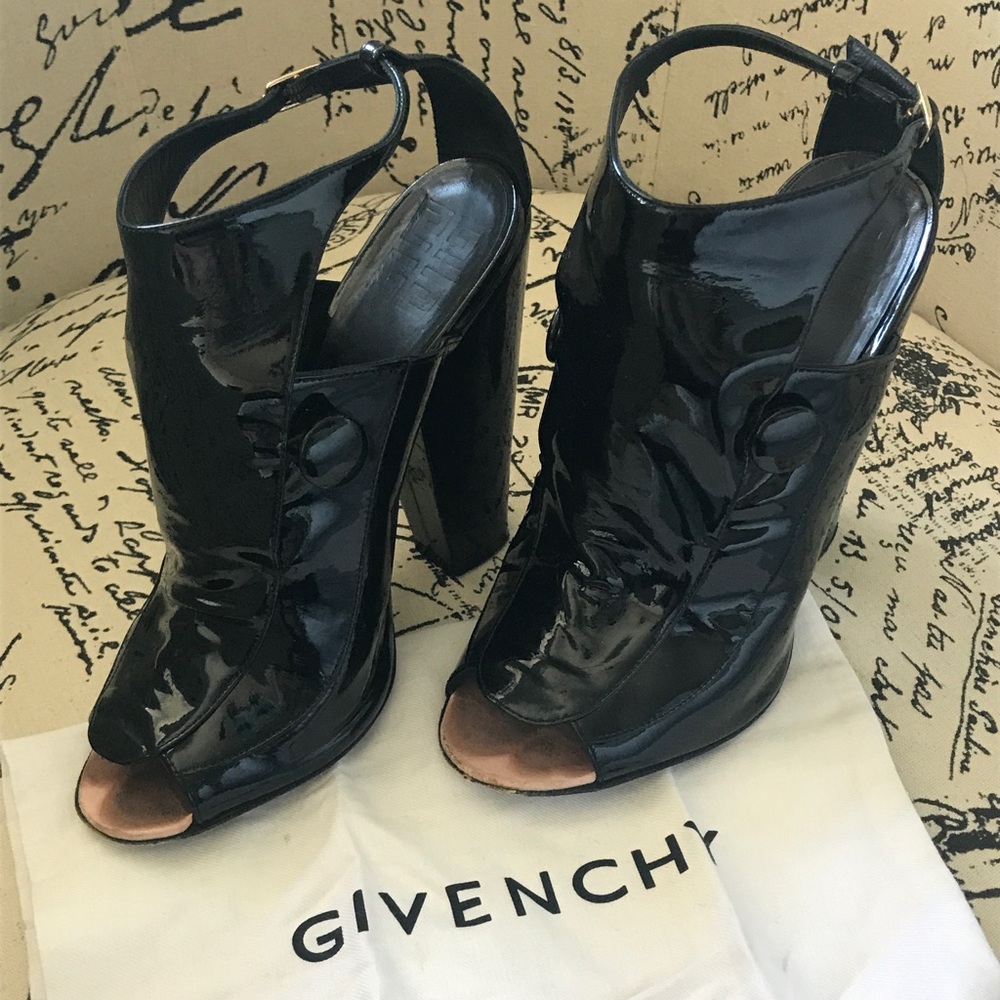Givenchy Patent Leather Heels with duster bag